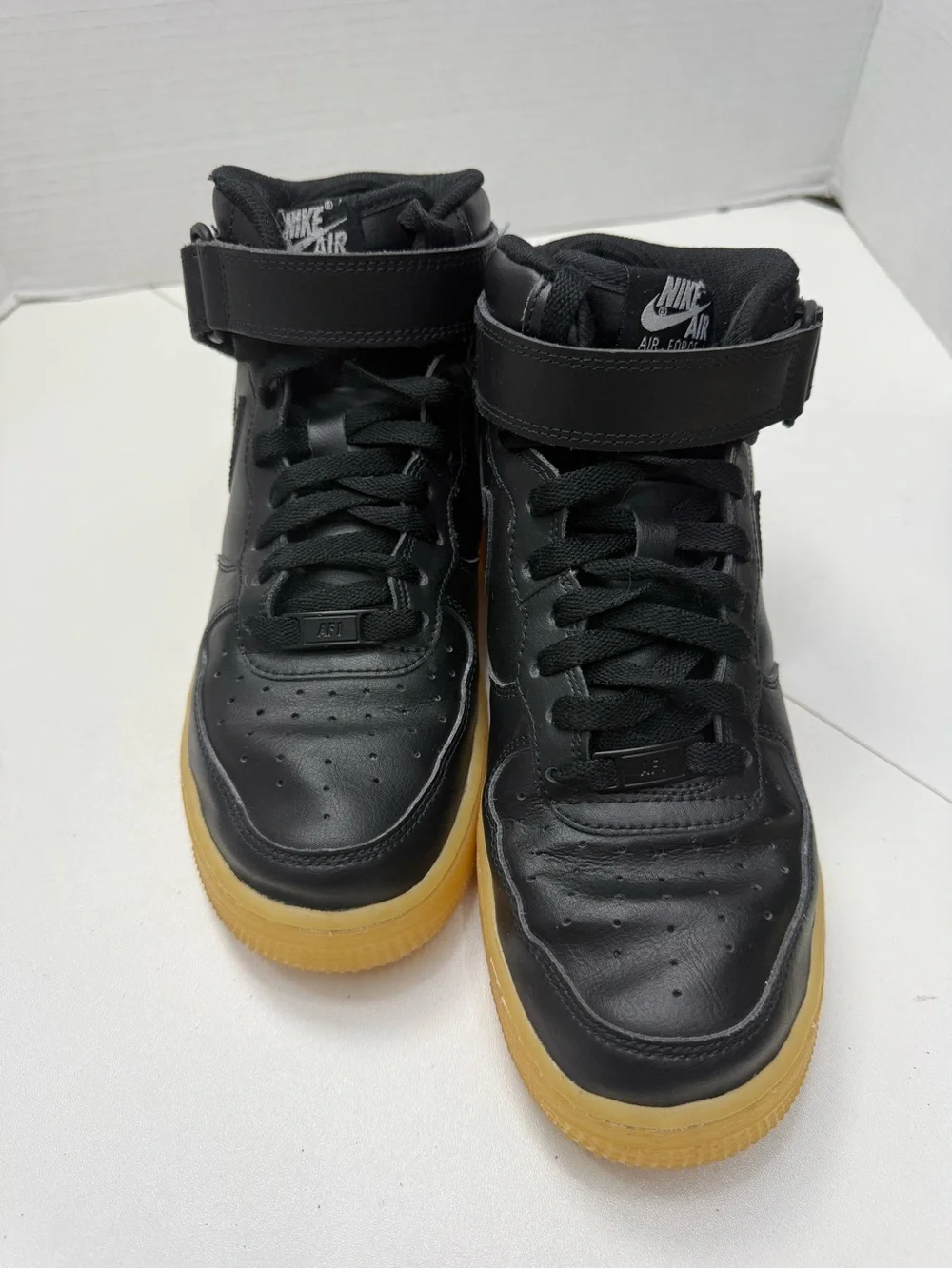 Nike Air Force 1 Black High-Top Sneakers size 8